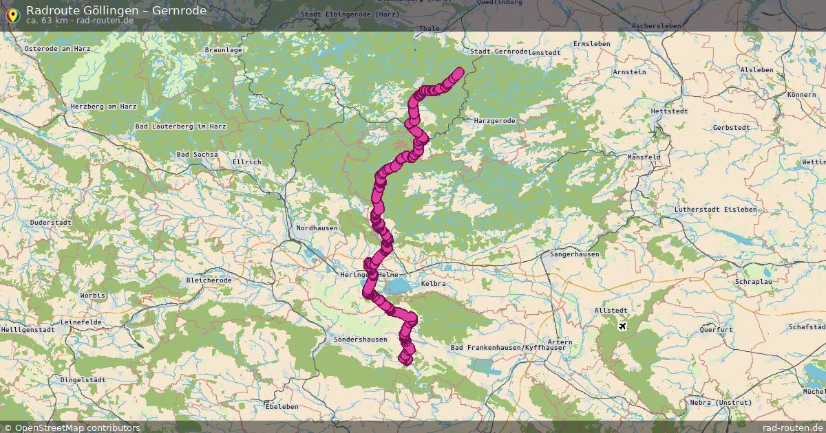 Fahrradroute Göllingen – Gernrode
