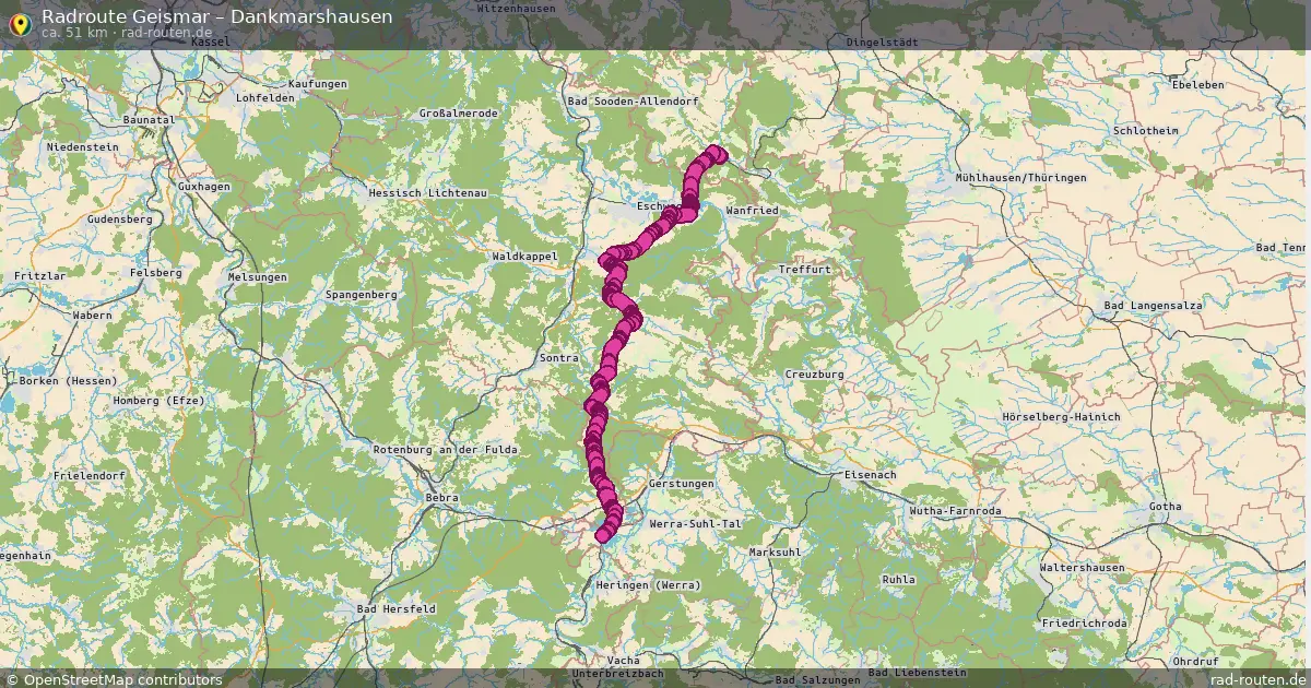 Fahrradroute Geismar – Dankmarshausen