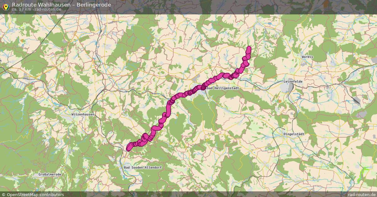 Fahrradroute Wahlhausen – Berlingerode