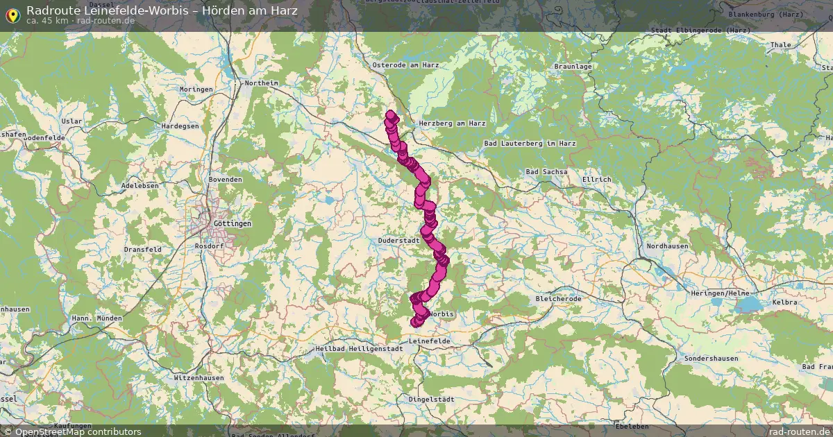 Radtour Leinefelde-Worbis – Hörden Am Harz