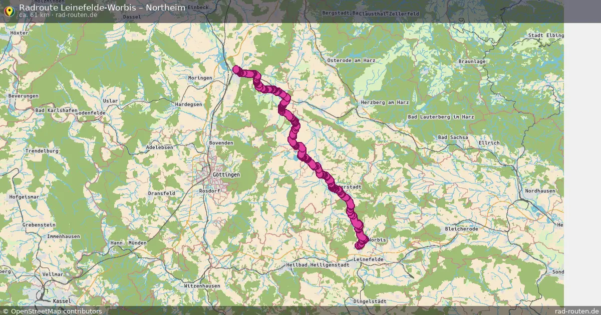 Fahrradroute Leinefelde-Worbis – Northeim