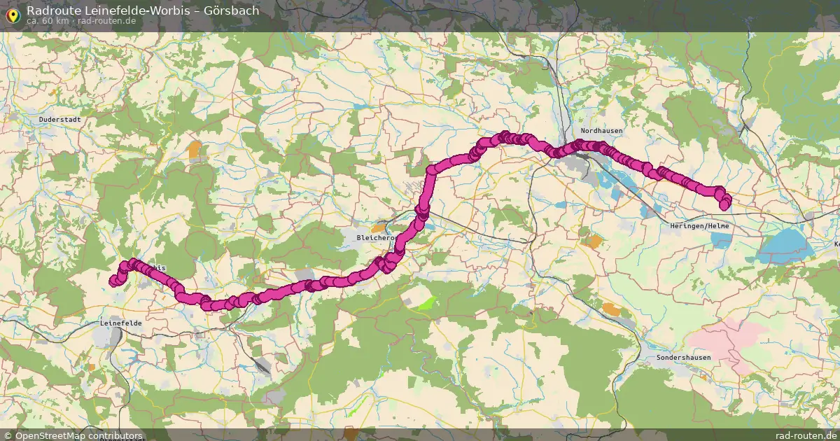 Radtour Leinefelde-Worbis – Görsbach