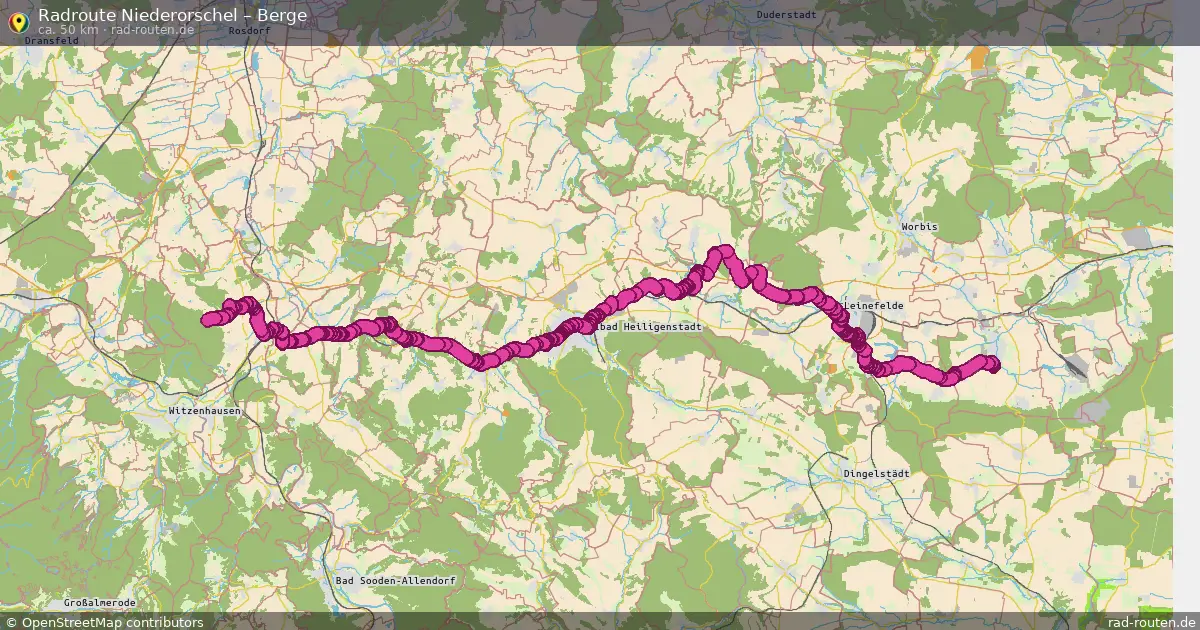 Radtour Niederorschel – Berge