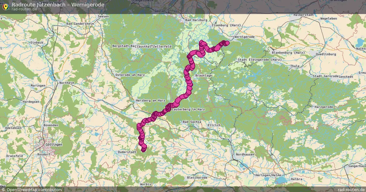 Radtour Jützenbach – Wernigerode
