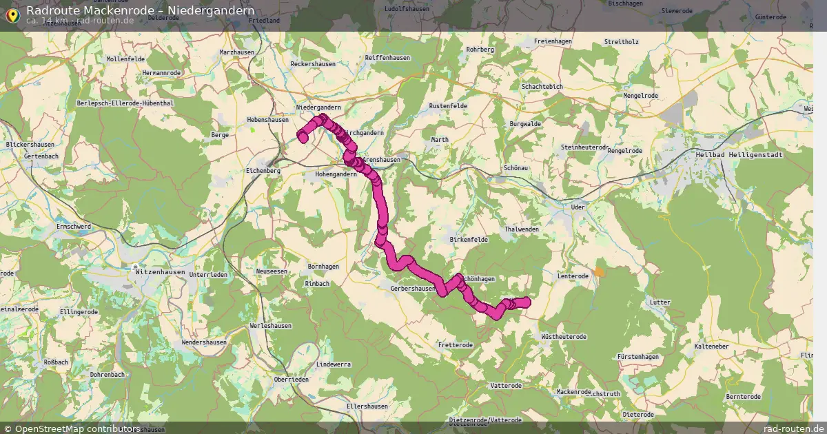Radtour Mackenrode – Niedergandern