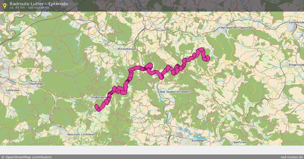 Radtour Lutter – Epterode