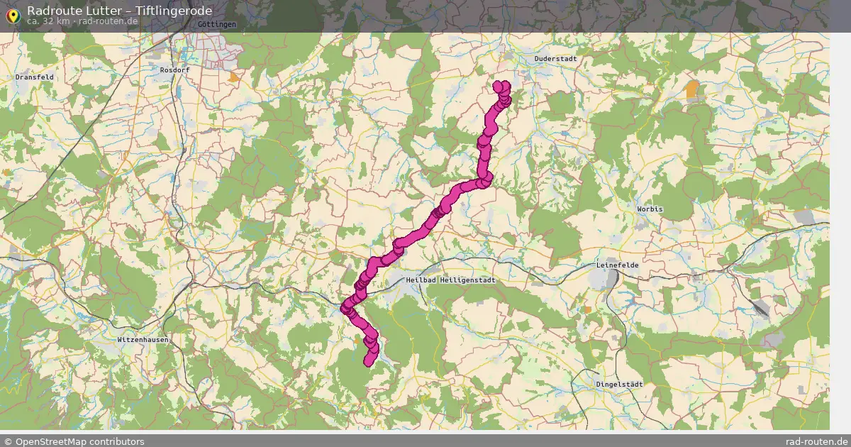 Radtour Lutter – Tiftlingerode