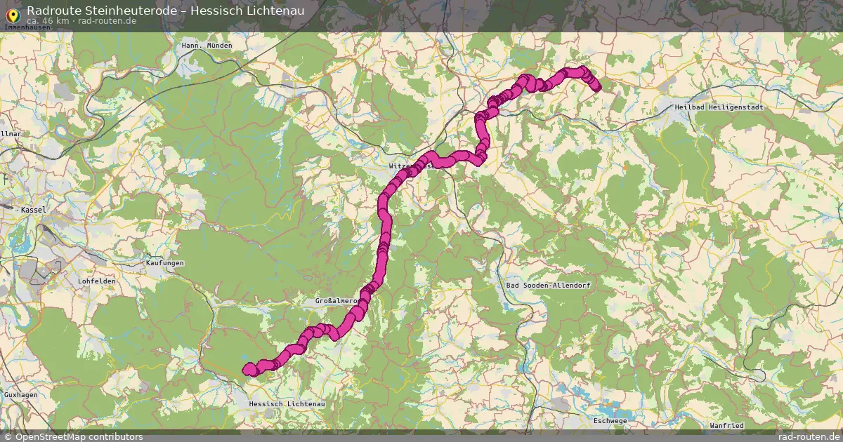 Radtour Steinheuterode – Hessisch Lichtenau