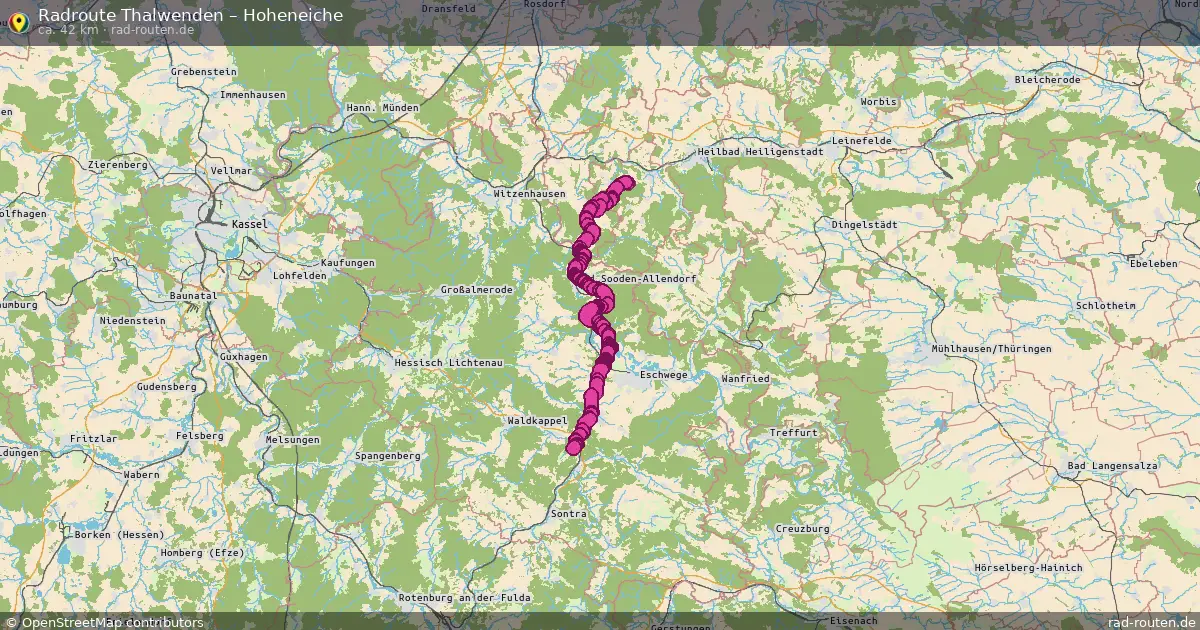 Fahrradroute Thalwenden – Hoheneiche