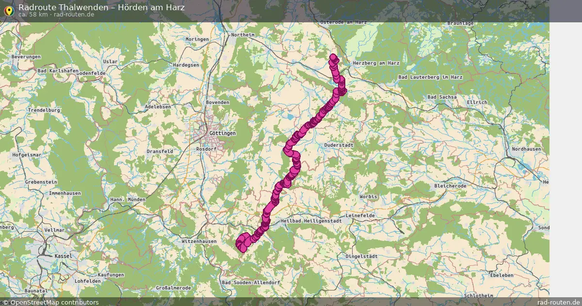 Radtour Thalwenden – Hörden Am Harz
