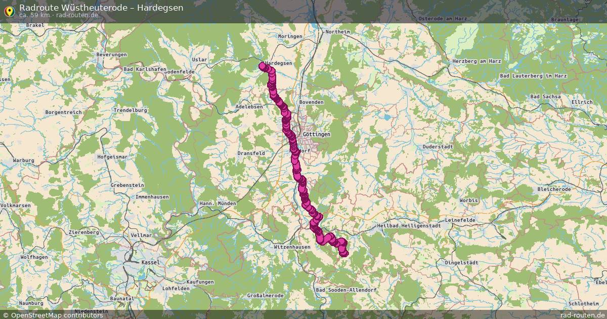 Fahrradroute Wüstheuterode – Hardegsen