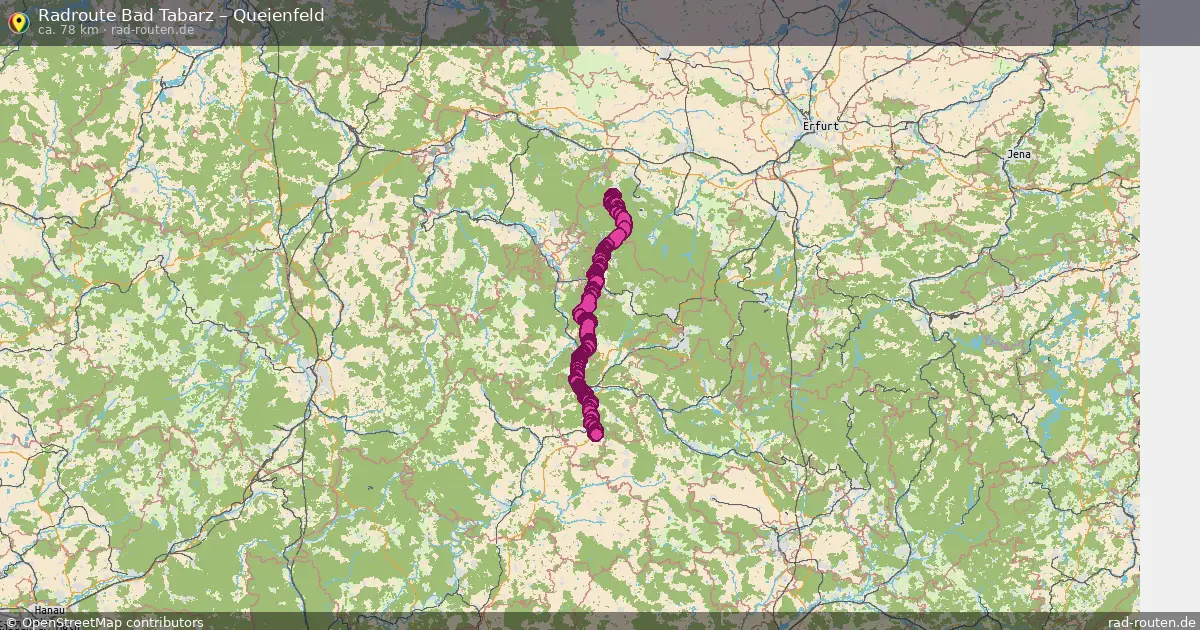 Fahrradroute Bad Tabarz – Queienfeld