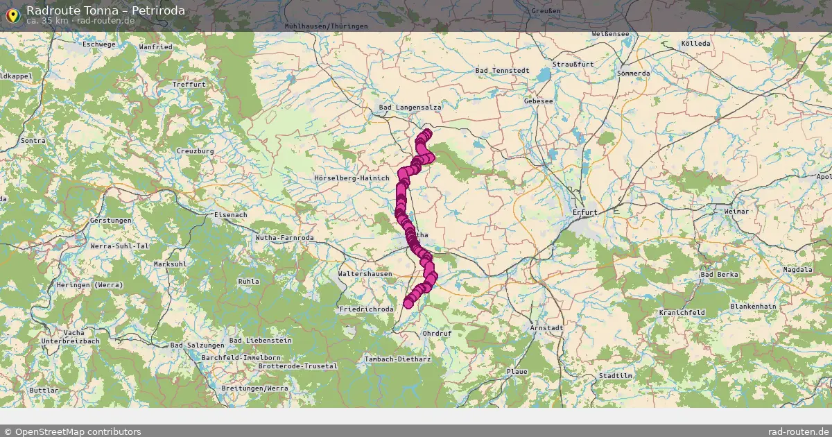 Radtour Tonna – Petriroda