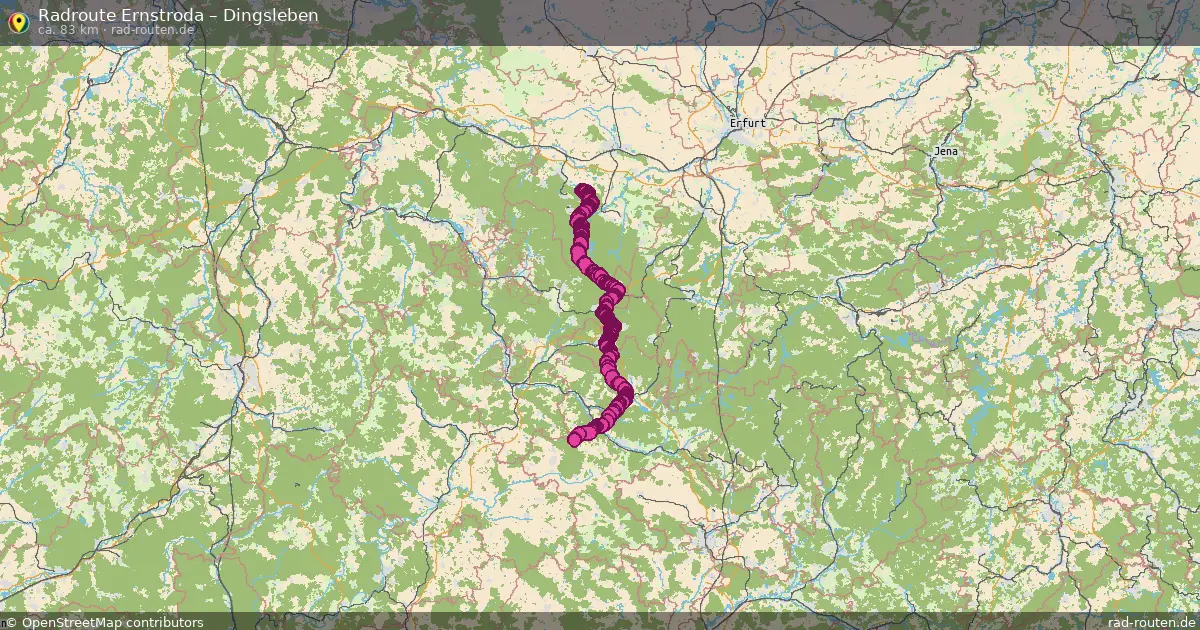 Fahrradroute Ernstroda – Dingsleben