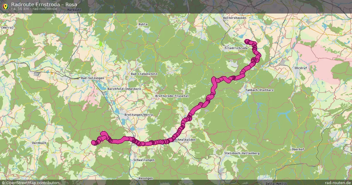 Radtour Ernstroda – Rosa