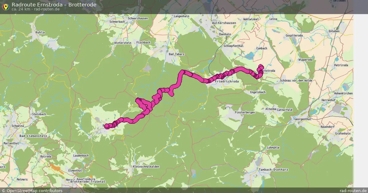 Radtour Ernstroda – Brotterode