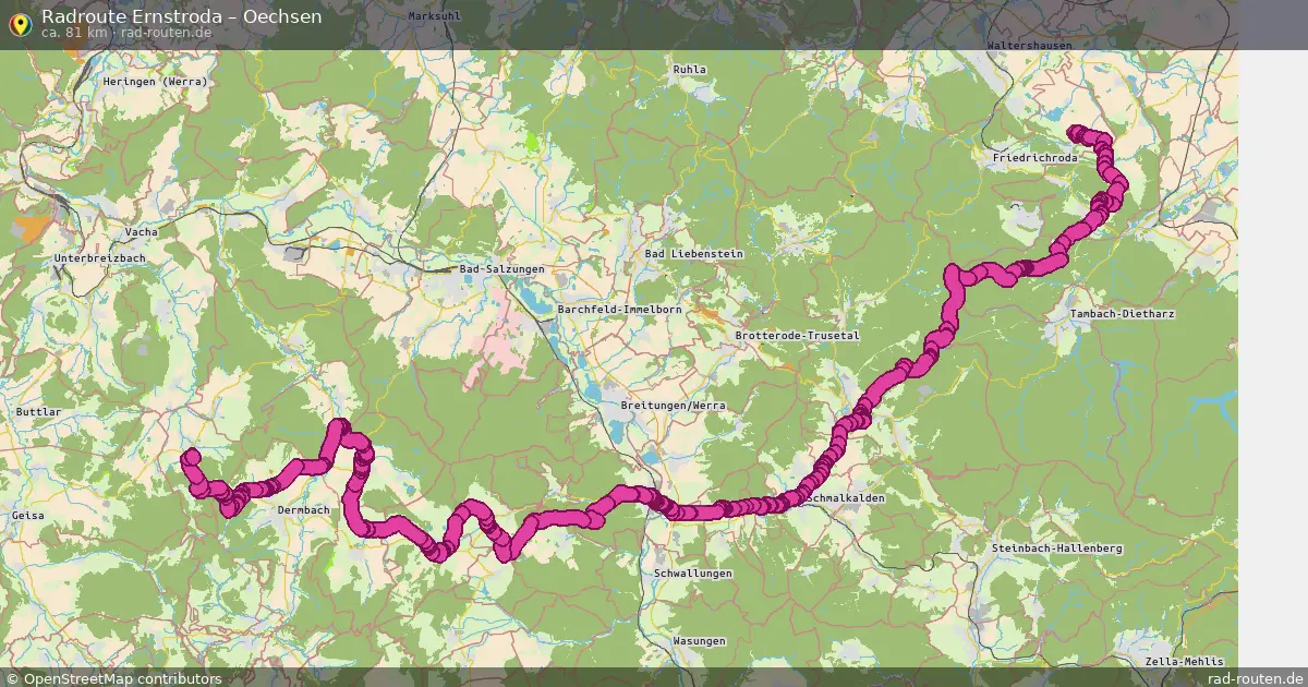 Radtour Ernstroda – Oechsen