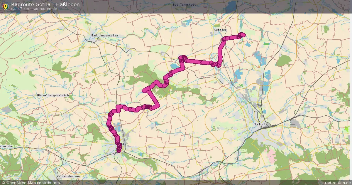 Radtour Gotha – Haßleben