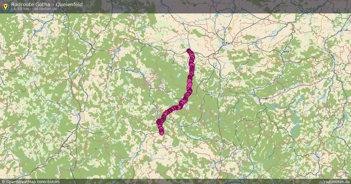Fahrradroute Gotha – Queienfeld
