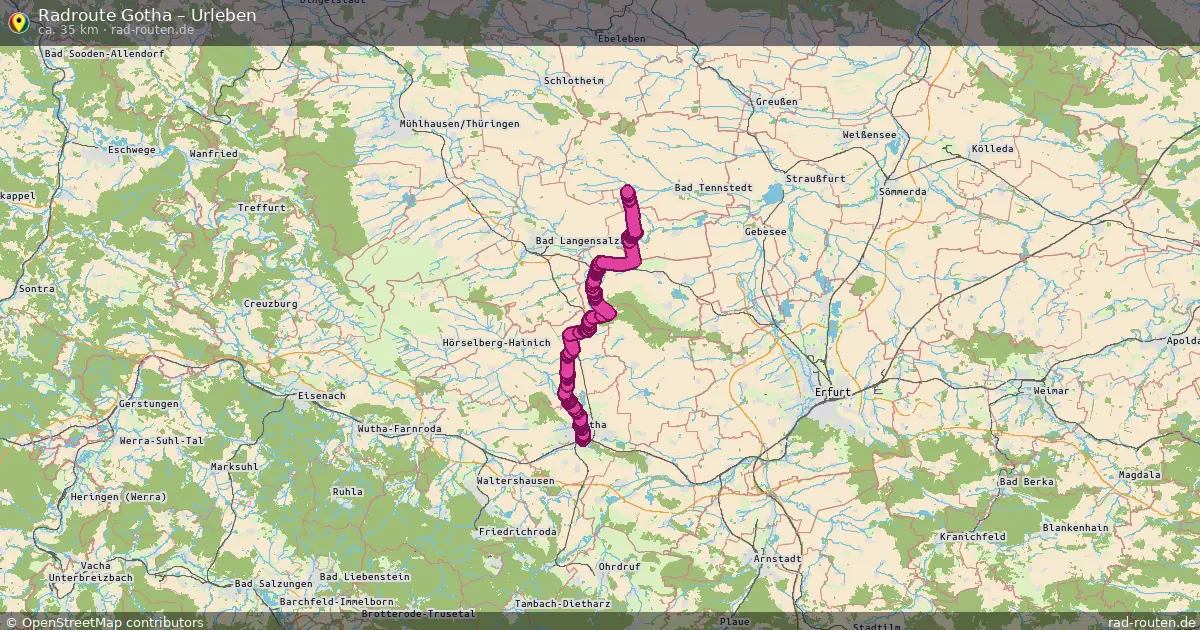 Fahrradroute Gotha – Urleben