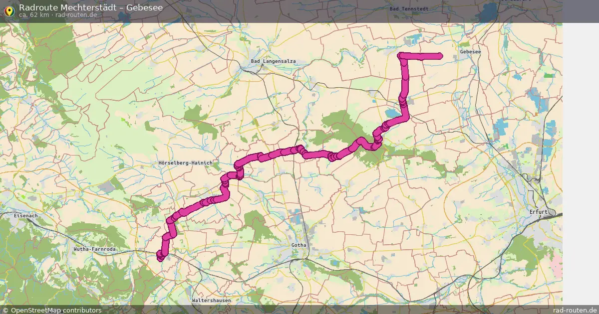 Radtour Mechterstädt – Gebesee