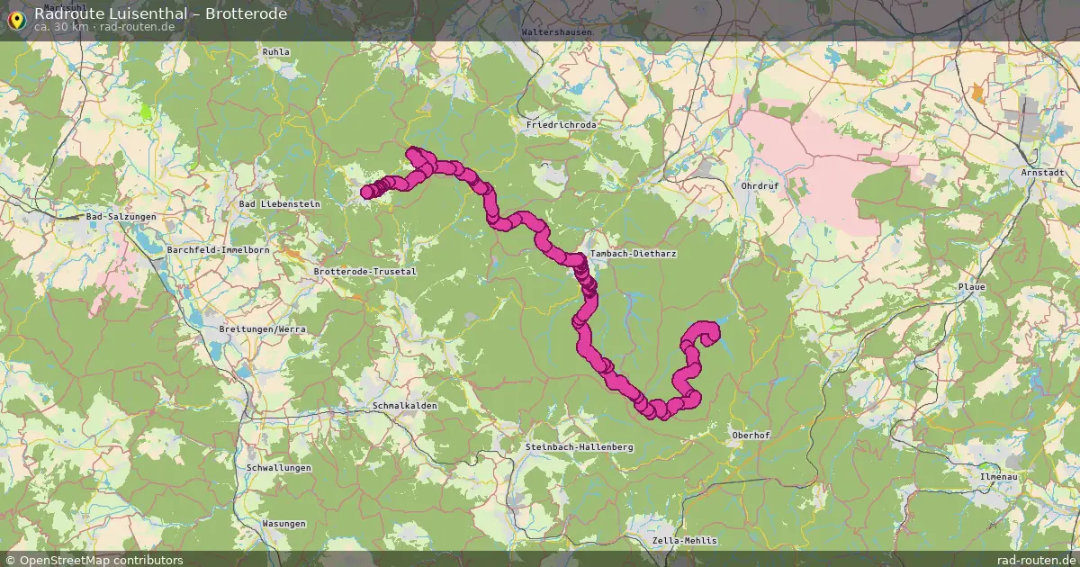Radtour Luisenthal – Brotterode
