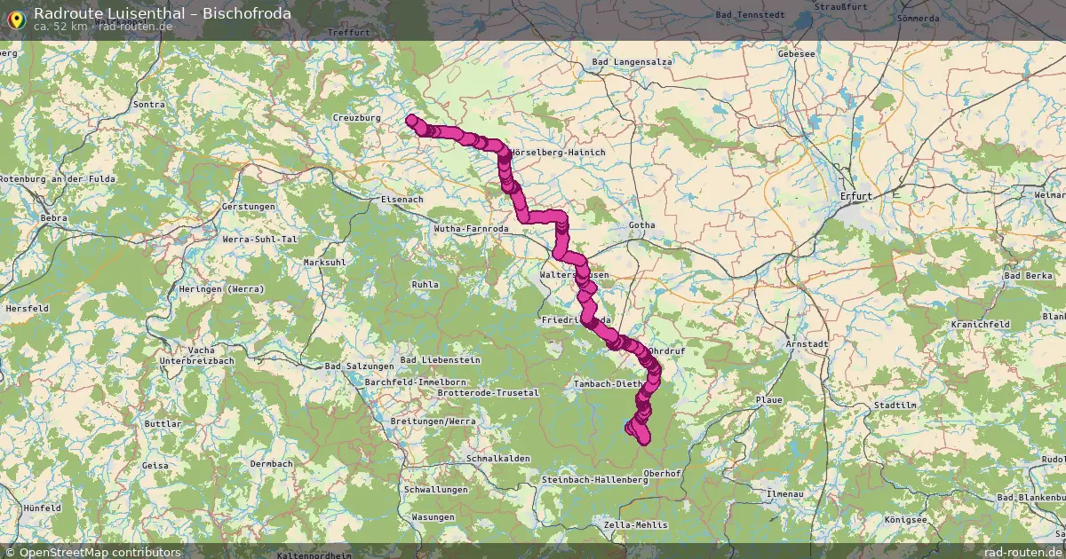 Radtour Luisenthal – Bischofroda