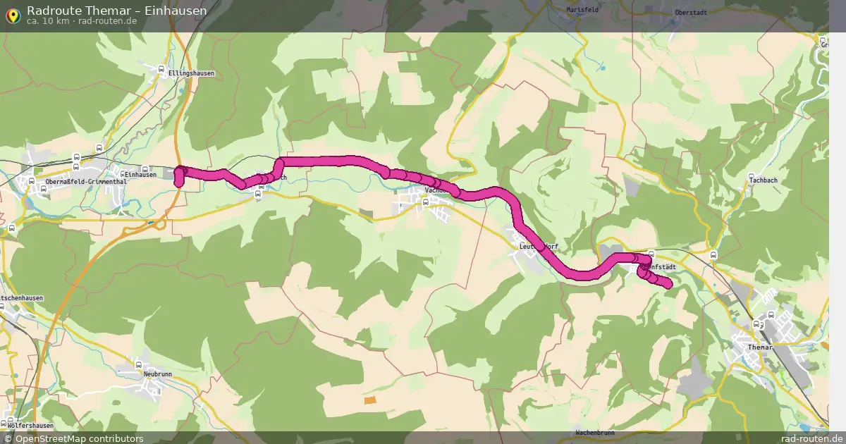 Fahrradroute Themar – Einhausen