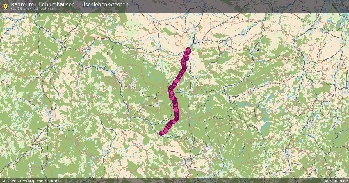 Fahrradroute Hildburghausen – Bischleben-Stedten