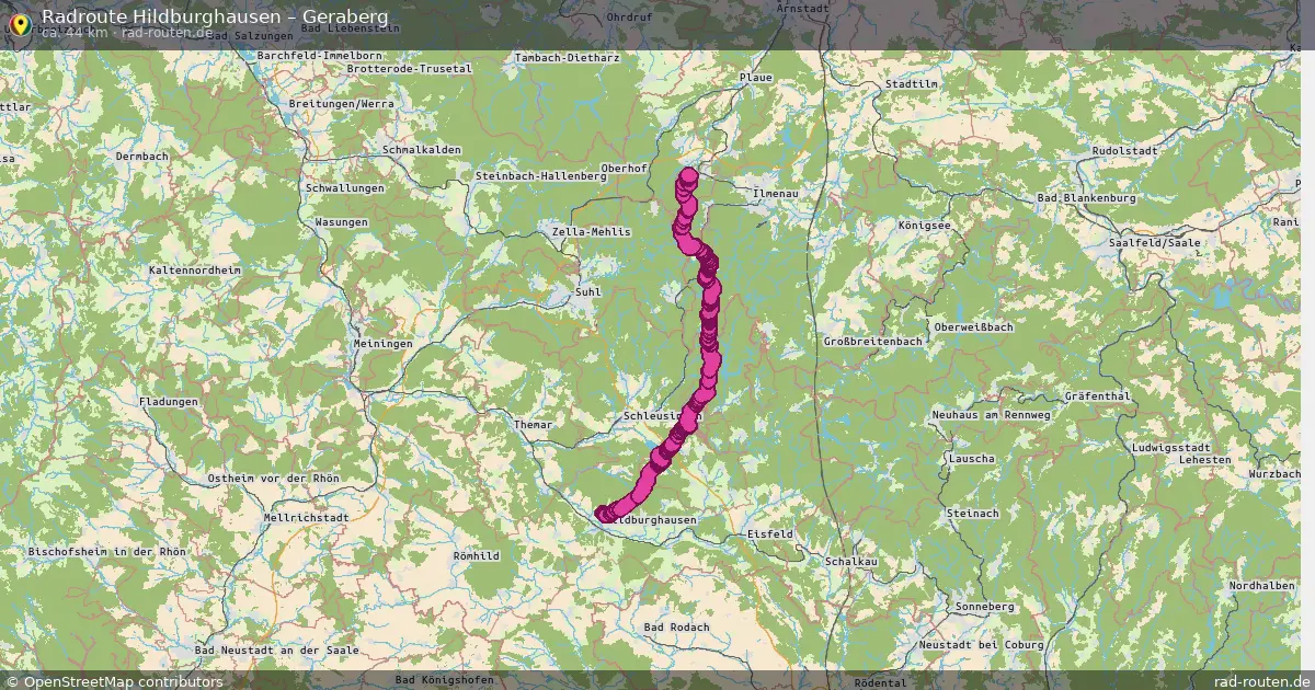 Radtour Hildburghausen – Geraberg