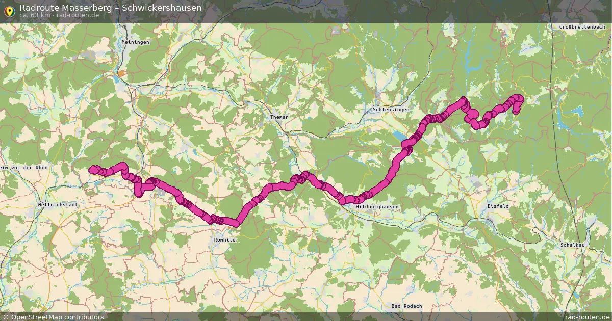 Fahrradroute Masserberg – Schwickershausen