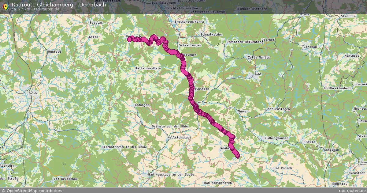 Radtour Gleichamberg – Dermbach