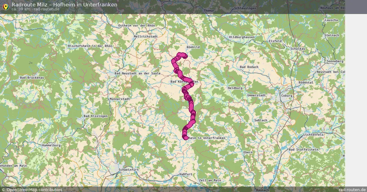 Radtour Milz – Hofheim In Unterfranken