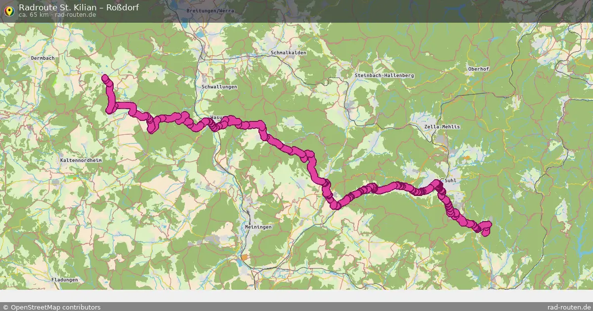 Radtour St. Kilian – Roßdorf