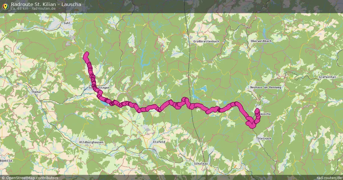 Radtour St. Kilian – Lauscha