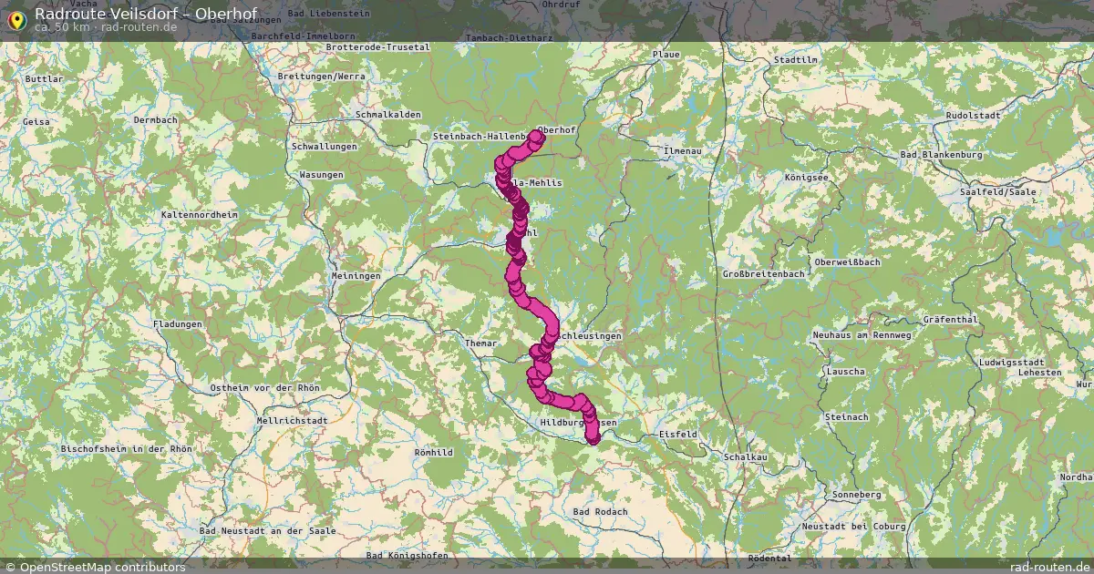 Radtour Veilsdorf – Oberhof