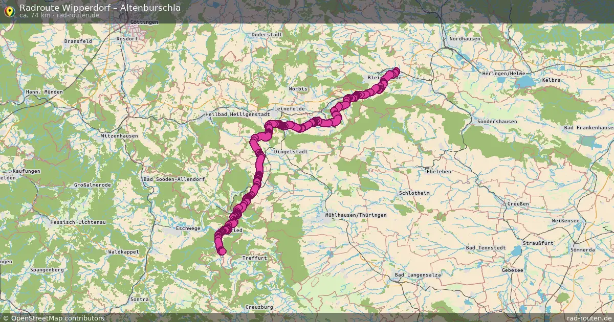 Radtour Wipperdorf – Altenburschla