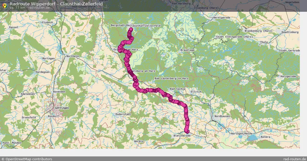 Radtour Wipperdorf – Clausthal-Zellerfeld
