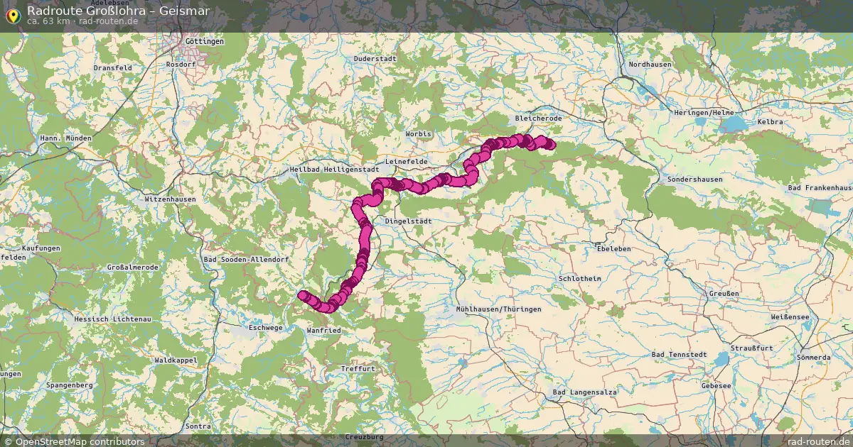 Radtour Großlohra – Geismar