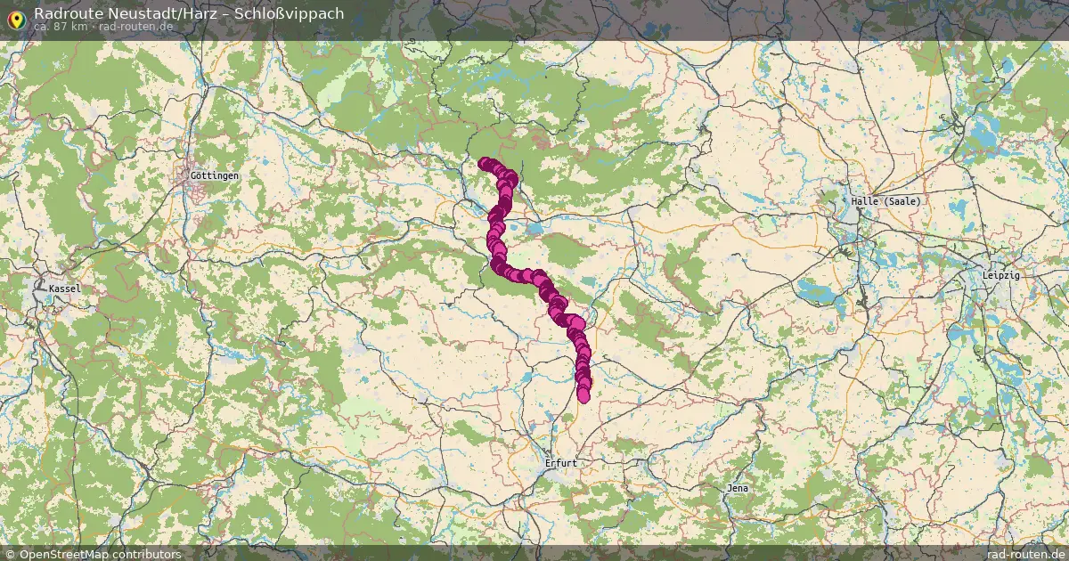 Radtour Neustadt Harz – Schloßvippach