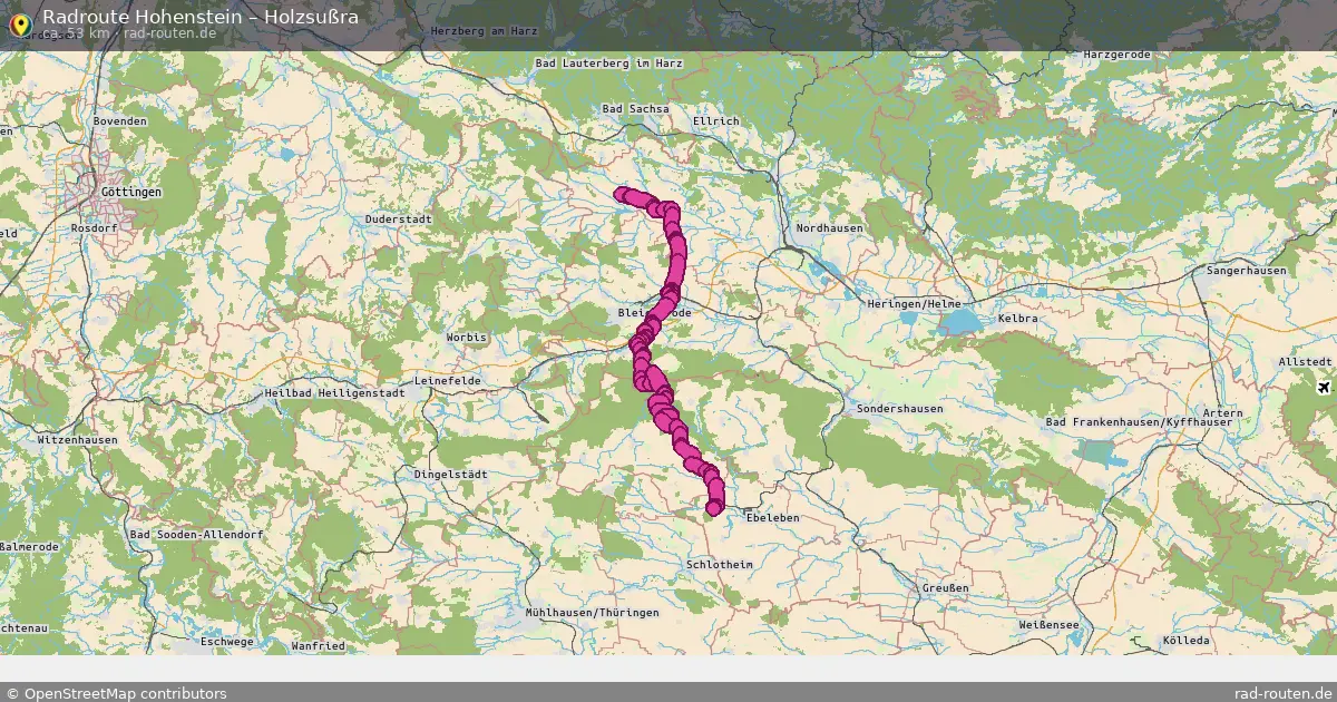 Radtour Hohenstein – Holzsußra