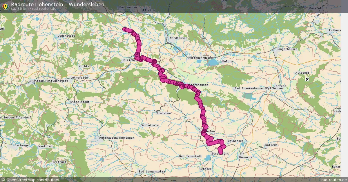 Radtour Hohenstein – Wundersleben