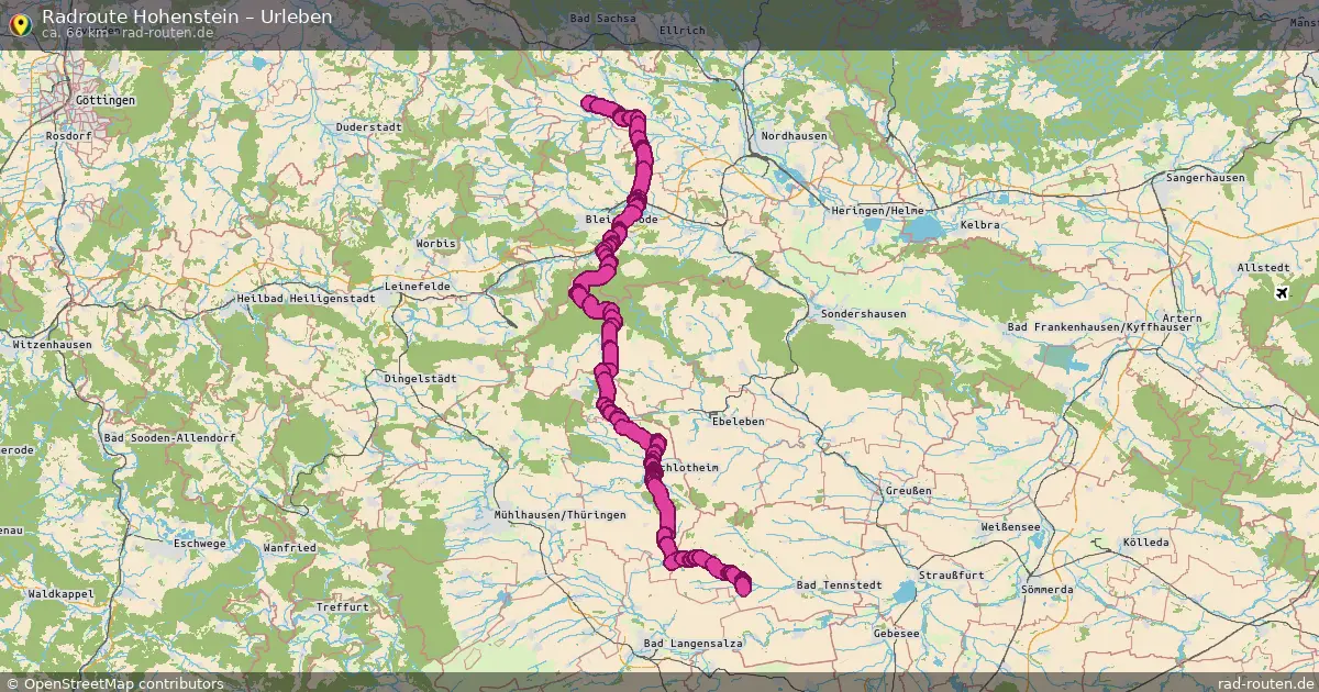 Radtour Hohenstein – Urleben