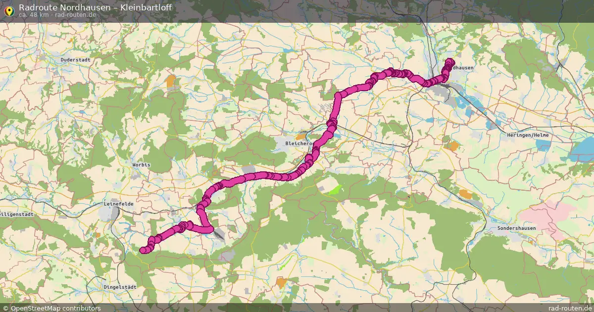 Radtour Nordhausen – Kleinbartloff