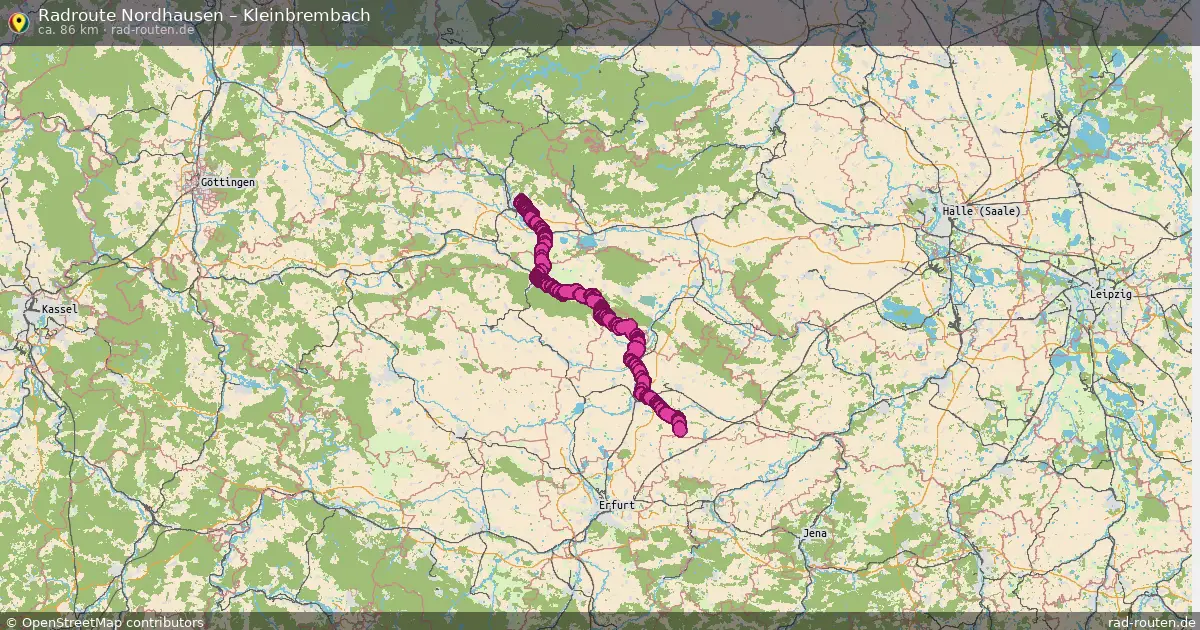 Radtour Nordhausen – Kleinbrembach
