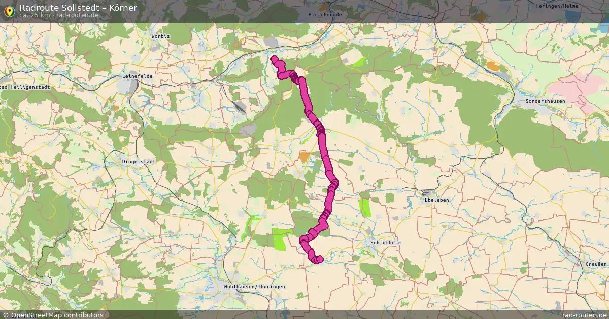 Radtour Sollstedt – Körner