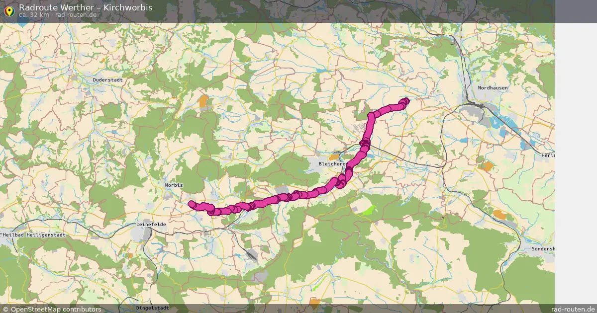Radtour Werther – Kirchworbis