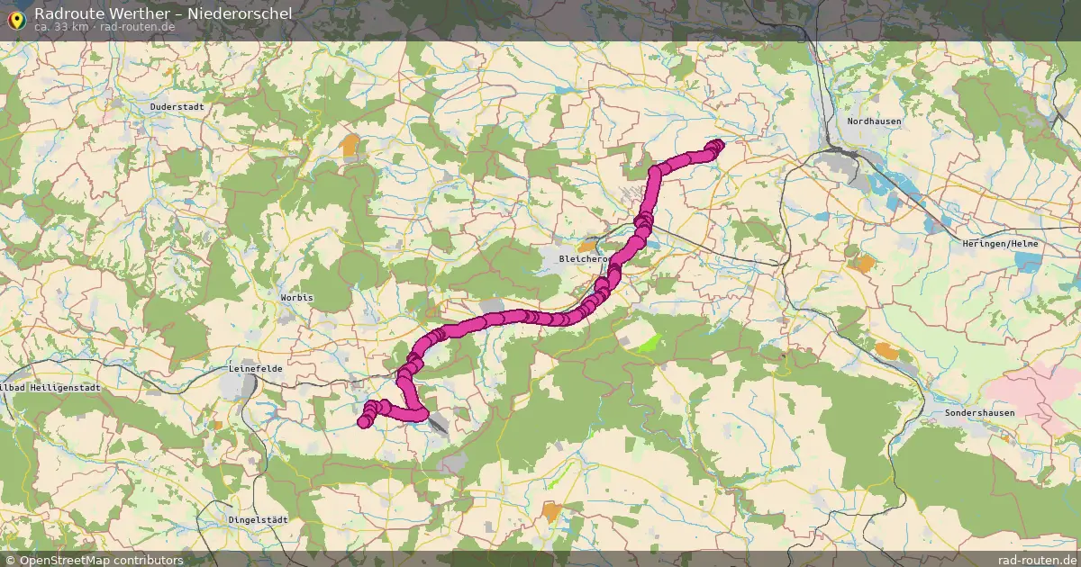 Radtour Werther – Niederorschel