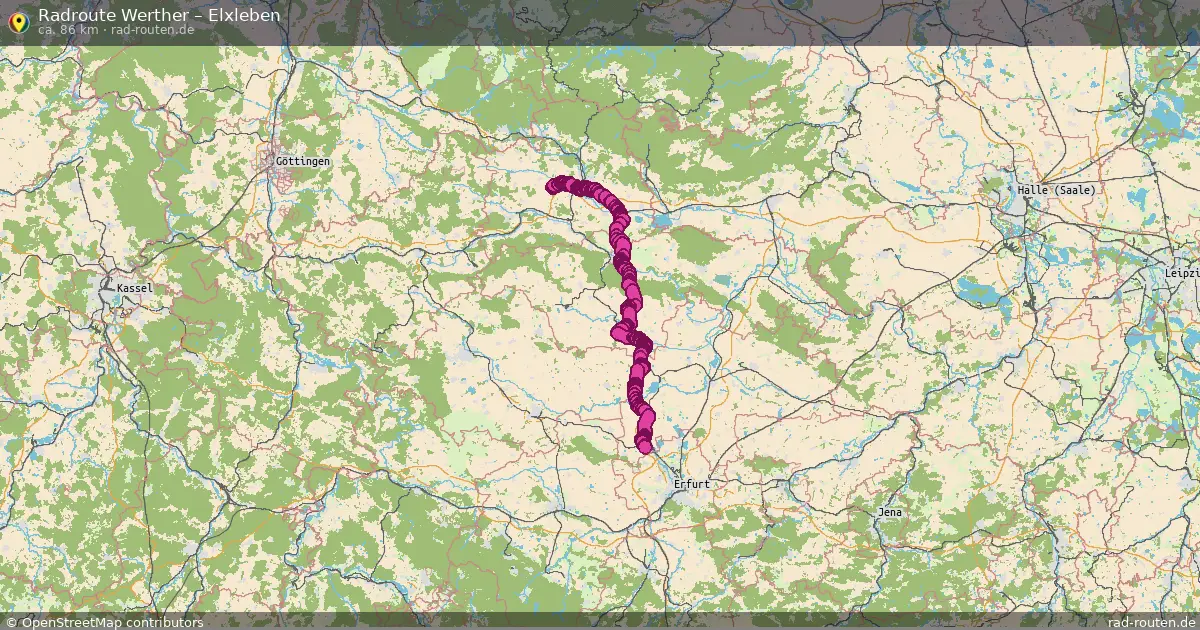 Radtour Werther – Elxleben