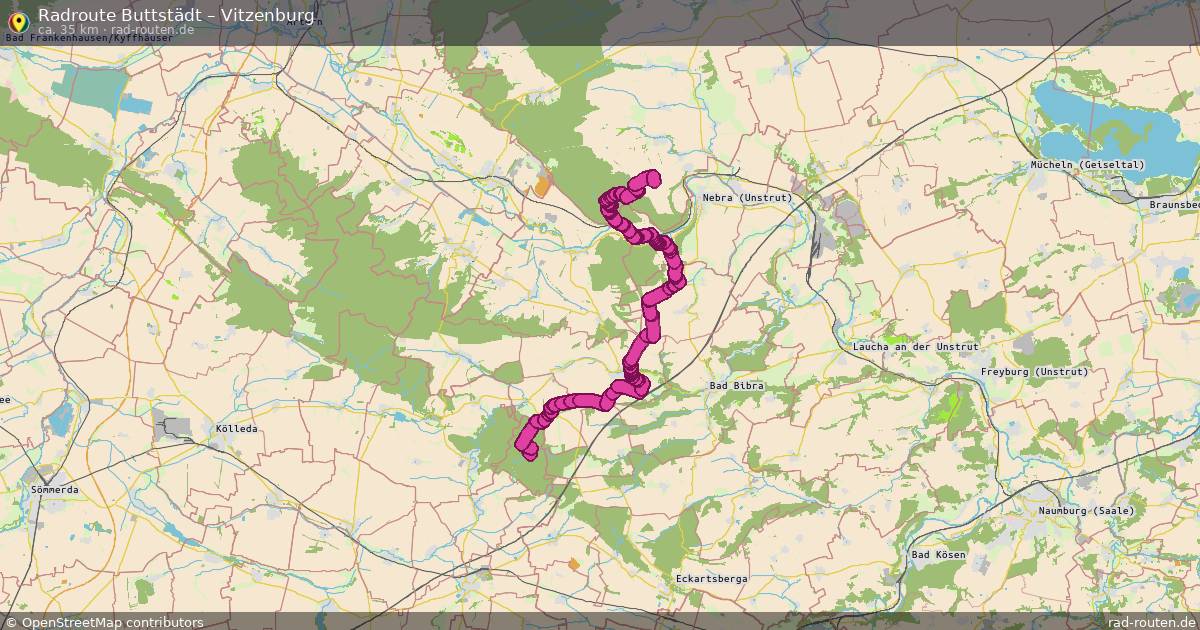 Fahrradroute Buttstädt – Vitzenburg